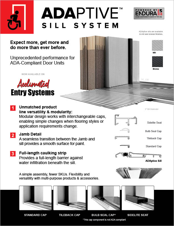 ADAptive Sill System | Bayer Built Woodworks